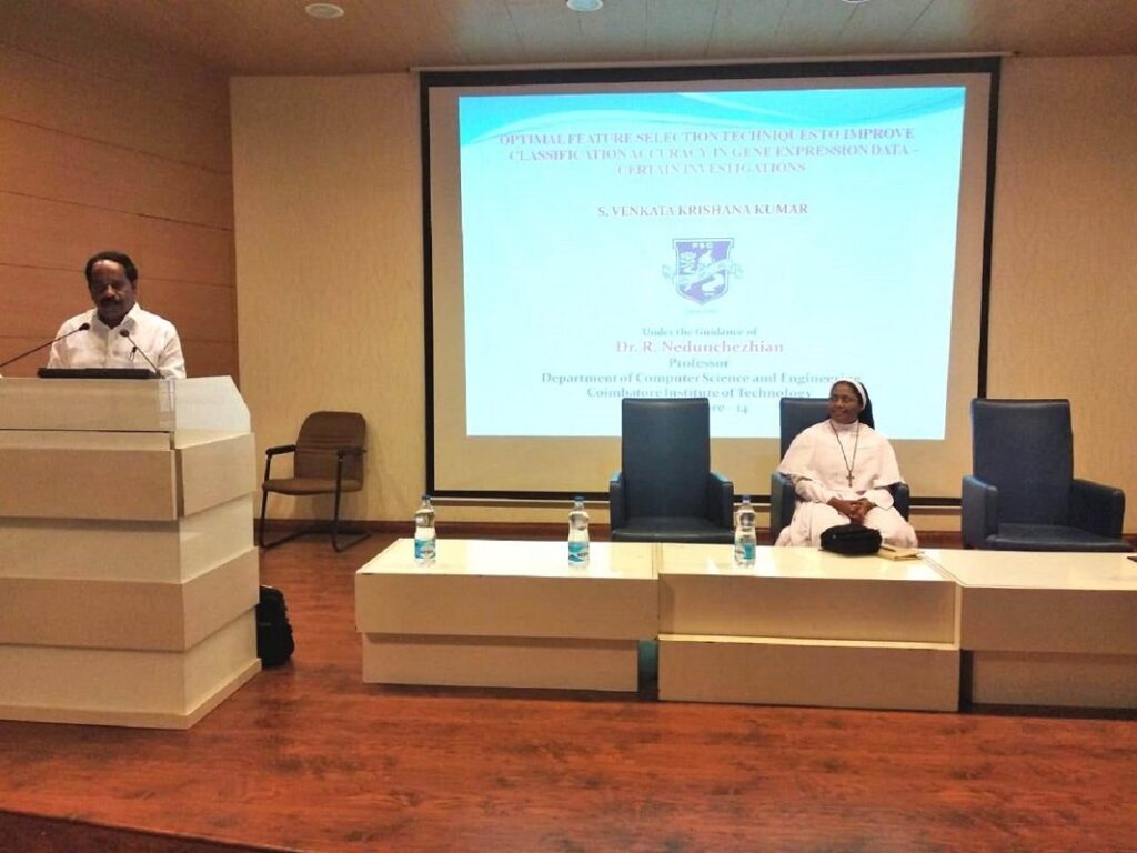 Dr Sr Miranto conducted PhD viva voce at Bharathiar University